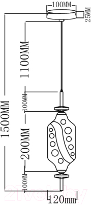 Потолочный светильник Moderli Tale / V10910-PL
