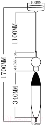 Потолочный светильник Moderli Candle / V10915-PL