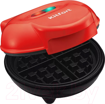 Вафельница Kitfort КТ-3614-1 (красный) - фото