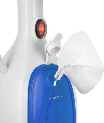 Пароочиститель Kitfort КТ-1054-3 (белый/синий)