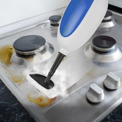 Пароочиститель Kitfort КТ-1054-3 (белый/синий)