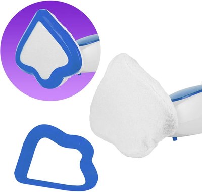 Пароочиститель Kitfort КТ-1054-3 (белый/синий)