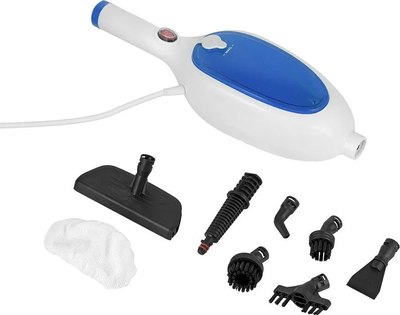 Пароочиститель Kitfort КТ-1054-3 (белый/синий)