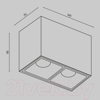 Потолочный светильник Maytoni Alfa LED C065CL-02-L12W4K-W