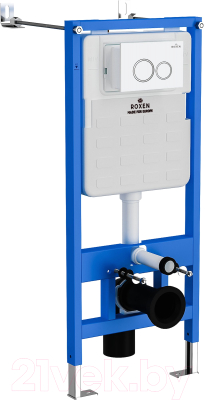 Унитаз подвесной с инсталляцией Roxen StounFix Slim 505547