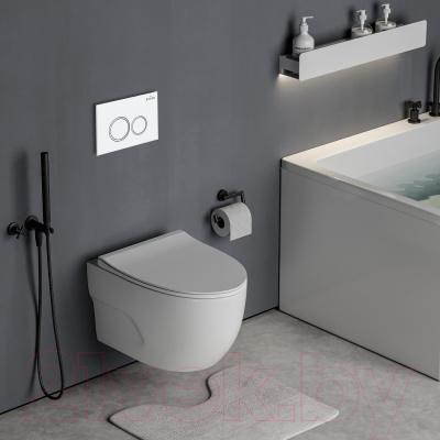 Унитаз подвесной с инсталляцией Roxen StounFix Slim 505547