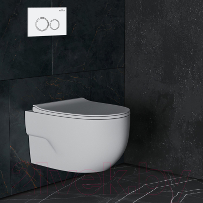 Унитаз подвесной с инсталляцией Roxen StounFix Slim 505547