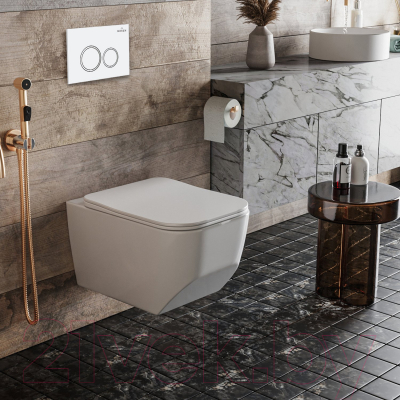 Унитаз подвесной с инсталляцией Roxen StounFix Slim 506177