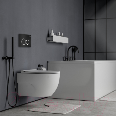 Унитаз подвесной с инсталляцией Roxen StounFix Slim 507197