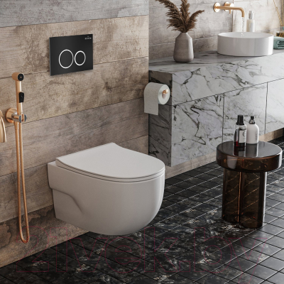 Унитаз подвесной с инсталляцией Roxen StounFix Slim 507197