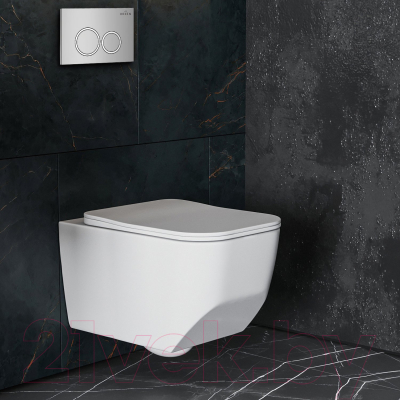 Унитаз подвесной с инсталляцией Roxen StounFix Slim 518414