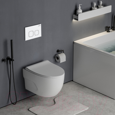 Унитаз подвесной с инсталляцией Roxen StounFix Slim 538465