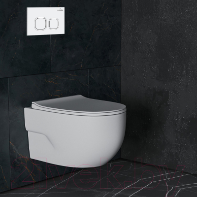 Унитаз подвесной с инсталляцией Roxen StounFix Slim 538465