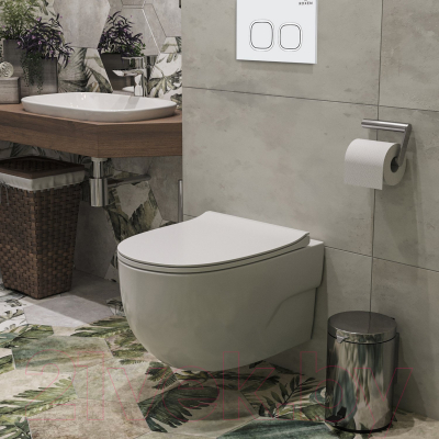 Унитаз подвесной с инсталляцией Roxen StounFix Slim 538465