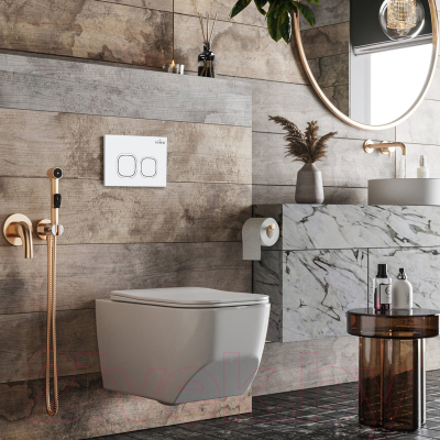 Унитаз подвесной с инсталляцией Roxen StounFix Slim 540025