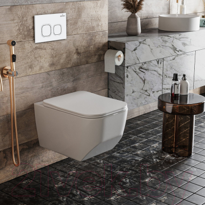 Унитаз подвесной с инсталляцией Roxen StounFix Slim 540025