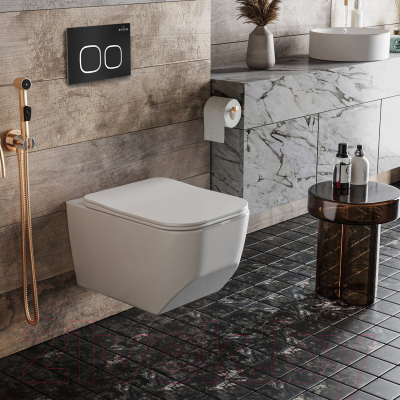 Унитаз подвесной с инсталляцией Roxen StounFix Slim 545698