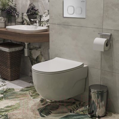 Унитаз подвесной с инсталляцией Roxen StounFix Slim 551921