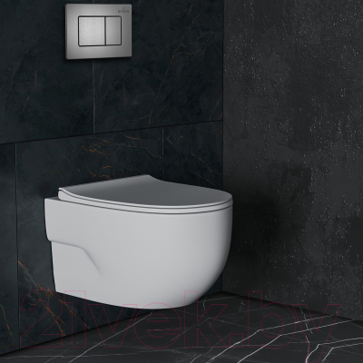 Унитаз подвесной с инсталляцией Roxen StounFix Slim 618703