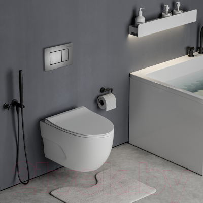 Унитаз подвесной с инсталляцией Roxen StounFix Slim 618703