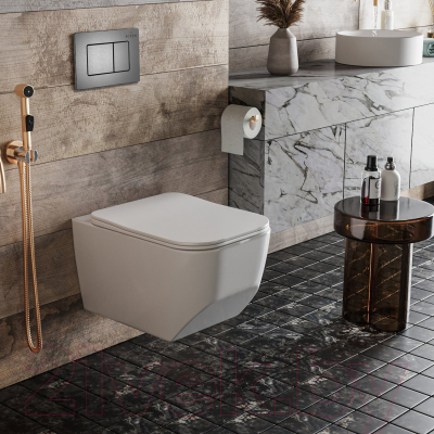 Унитаз подвесной с инсталляцией Roxen StounFix Slim 621774