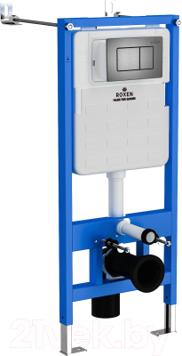 Унитаз подвесной с инсталляцией Roxen StounFix Slim 621774