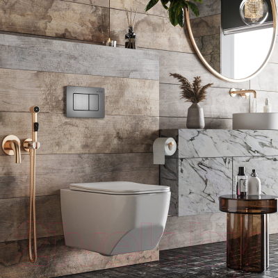 Унитаз подвесной с инсталляцией Roxen StounFix Slim 621774