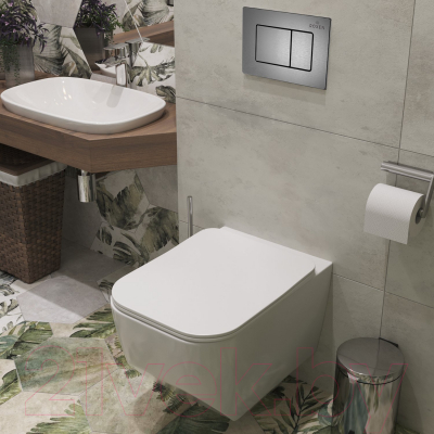 Унитаз подвесной с инсталляцией Roxen StounFix Slim 621774