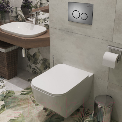 Унитаз подвесной с инсталляцией Roxen StounFix Slim 632475