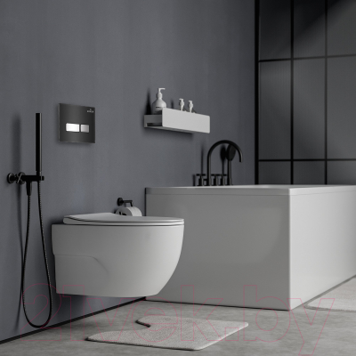 Унитаз подвесной с инсталляцией Roxen StounFix Slim 646666