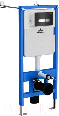 Унитаз подвесной с инсталляцией Roxen StounFix Slim 646666