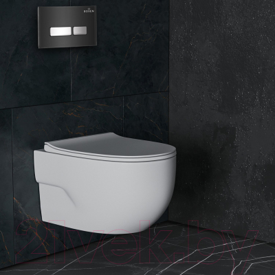 Унитаз подвесной с инсталляцией Roxen StounFix Slim 646666