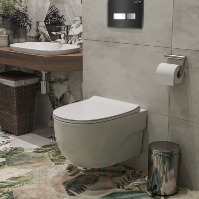 Унитаз подвесной с инсталляцией Roxen StounFix Slim 646666