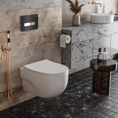 Унитаз подвесной с инсталляцией Roxen StounFix Slim 646666