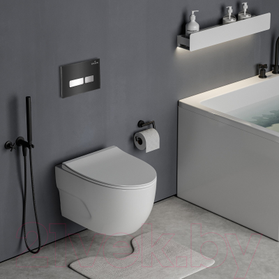 Унитаз подвесной с инсталляцией Roxen StounFix Slim 646666