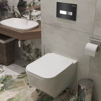 Унитаз подвесной с инсталляцией Roxen StounFix Slim 649644