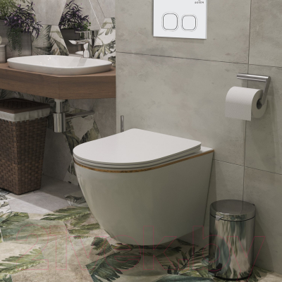 Унитаз подвесной с инсталляцией Roxen StounFix Slim 807054