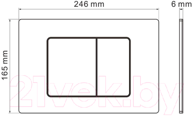 Унитаз подвесной с инсталляцией Roxen StounFix Dual Fresh 964862