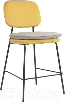 Стул барный Bergenson Bjorn Pea / BB0000627 (желтый/бежевый) - фото