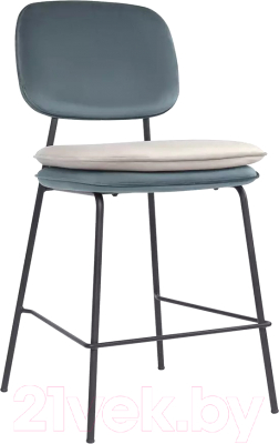 Стул барный Bergenson Bjorn Pea / BB0000624 (сине-зеленый/бежевый) - фото