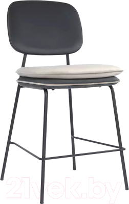 Стул барный Bergenson Bjorn Pea / BB0000695 (темно-серый/бежевый) - фото