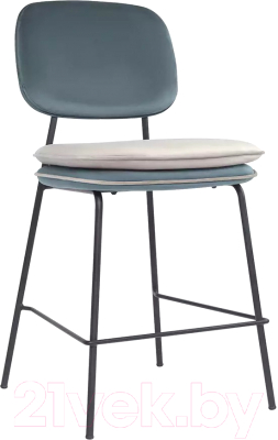Стул барный Bergenson Bjorn Pea / BB0000694 (сине-зеленый/бежевый) - фото
