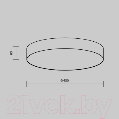 Потолочный светильник Maytoni Zon C032CL-45W3K-RD-B