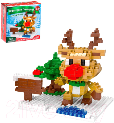 Конструктор Unicon Новогодние истории Олененок 609A / 7656580