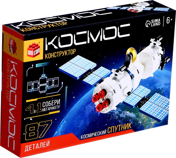 Конструктор Unicon Космос Спутник 9824849 / 123-705 - фото