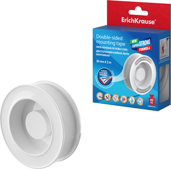 Скотч двухсторонний Erich Krause Монтажный / 58762 - фото