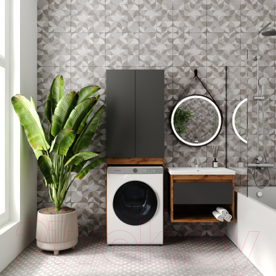 Зеркало Viant Лофт 65x65 / VLOFT65-ZLED