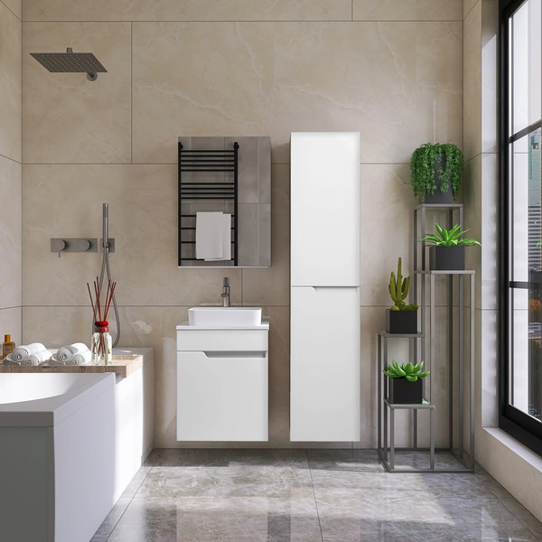 Шкаф-пенал для ванной Viant Куба R / VKUB360-PENR