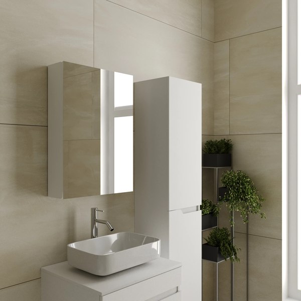 Шкаф-пенал для ванной Viant Куба R / VKUB360-PENR