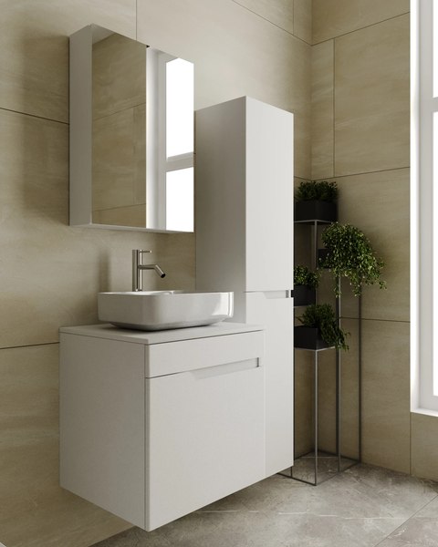 Шкаф-пенал для ванной Viant Куба R / VKUB360-PENR